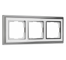 Рамка на 3 поста Werkel Palacio (хром/белый) W0031331