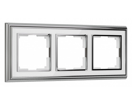 Рамка на 3 поста Werkel Palacio (хром/белый) W0031331