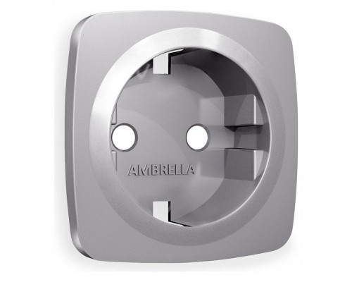 Накладка для розетки с заземлением Ambrella Volt Quant OP5060 Накладка для розетки с заземлением Ambrella Volt Quant OP5060