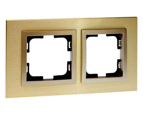 Рамка на 2 поста Mono Electric Style Aluminium 107-830000-161 Рамка на 2 поста Mono Electric Style Aluminium 107-830000-161