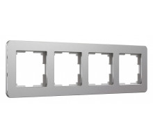 Рамка на 4 поста Werkel Platinum (алюминий) W0042606
