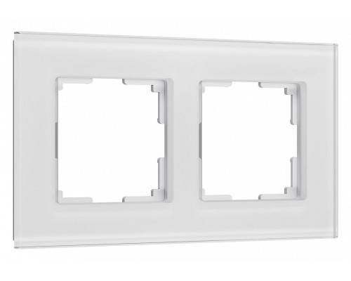 Рамка на 2 поста Werkel Senso (белый, стекло soft-touch) W0023101 Рамка на 2 поста Werkel Senso (белый, стекло soft-touch) W0023101