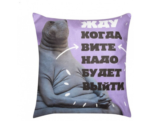 Подушка декоративная (40x40 см) Ждун Подушка декоративная (40x40 см) Ждун