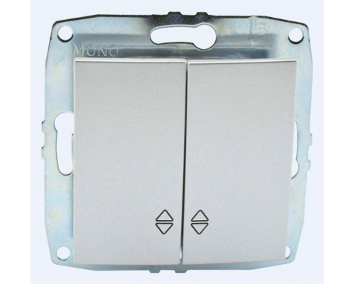 Выключатель проходной двухклавишный без рамки Mono Electric Despina / Larissa 500-002123-111 Выключатель проходной двухклавишный без рамки Mono Electric Despina / Larissa 500-002123-111