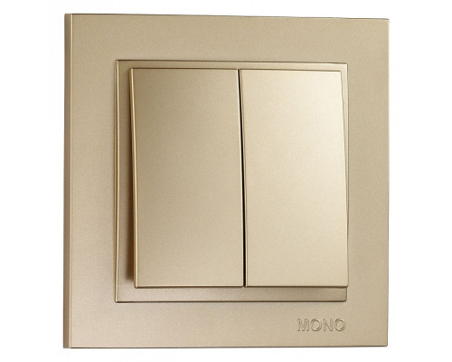 Выключатель двухклавишный Mono Electric Despina 102-222225-102 Выключатель двухклавишный Mono Electric Despina 102-222225-102