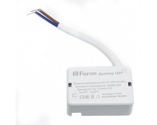 Блок питания с проводом Feron LB0162 29729 Блок питания с проводом Feron LB0162 29729