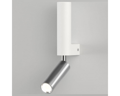 Бра с подсветкой Eurosvet Pitch 40020/1 LED белый/хром Бра с подсветкой Eurosvet Pitch 40020/1 LED белый/хром