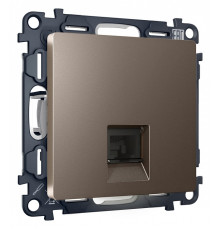 Розетка Ethernet RJ-45 и со шторками, без рамки Ambrella Volt Quant MA642010