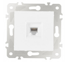 Розетка телефонная RJ-11 без рамки Arte Milano am-203 203.51-1.white
