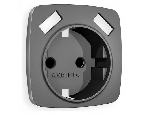 Накладка для розетки с заземлением и со шторками и 2хUSB type A Ambrella Volt Quant OP6590 Накладка для розетки с заземлением и со шторками и 2хUSB type A Ambrella Volt Quant OP6590