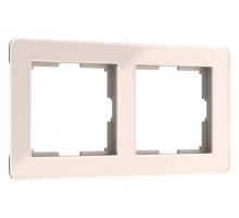 Рамка на 2 поста Werkel Acrylic (айвори) W0022743