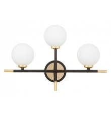 Бра LUMINA DECO Marsiada LDW 6033N-3 BK+F.GD