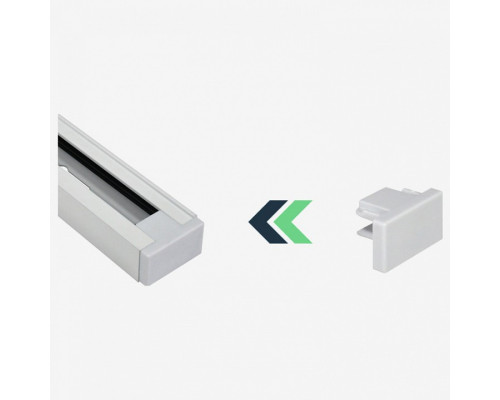 Заглушка для трека Hesby Lighting Skylite 0034 Заглушка для трека Hesby Lighting Skylite 0034