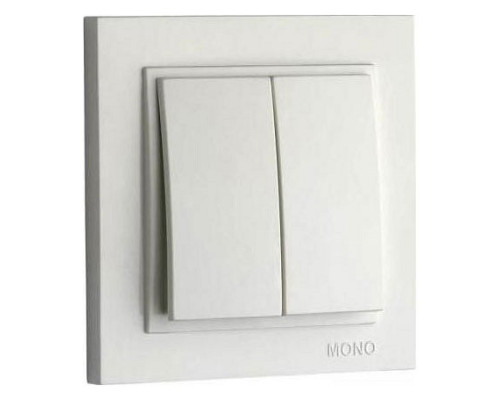 Выключатель двухклавишный Mono Electric Despina 102-252525-102 Выключатель двухклавишный Mono Electric Despina 102-252525-102