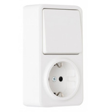 Блок с выключателями одноклавишными Arte Milano am-310 310.52-1.white