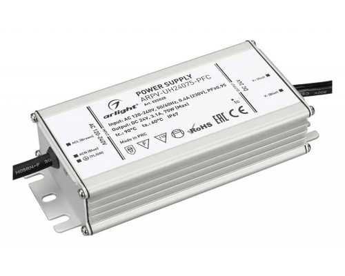 Блок питания с проводом Arlight ARPV-UH 025028 Блок питания с проводом Arlight ARPV-UH 025028