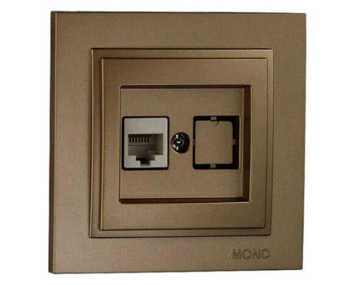Розетка Ethernet RJ-45 Mono Electric Despina 102-232305-125 Розетка Ethernet RJ-45 Mono Electric Despina 102-232305-125