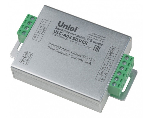 Контроллер-регулятор цвета RGB Uniel ULC-A02 UL-00008010 Контроллер-регулятор цвета RGB Uniel ULC-A02 UL-00008010