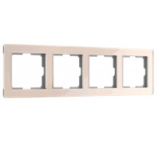 Рамка на 4 поста Werkel Acrylic (айвори) W0042743