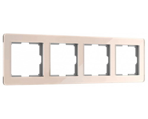 Рамка на 4 поста Werkel Acrylic (айвори) W0042743 Рамка на 4 поста Werkel Acrylic (айвори) W0042743