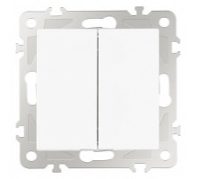 Выключатель двухклавишный без рамки Arte Milano 206 206.30-2.white