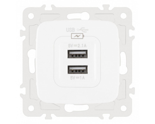 Розетка USB, без рамки Arte Milano am-205 205.46-1.white Розетка USB, без рамки Arte Milano am-205 205.46-1.white