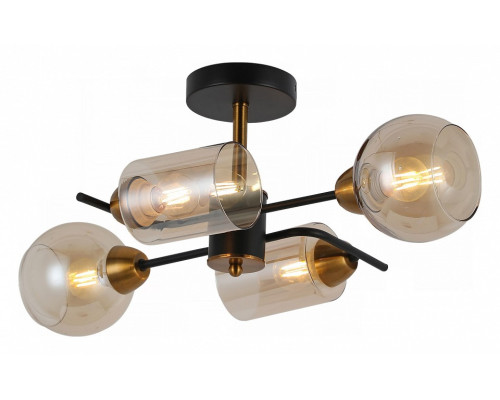Люстра на штанге ILLUMICO IL8243-4COU-79 BK BR Люстра на штанге ILLUMICO IL8243-4COU-79 BK BR