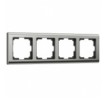 Рамка на 4 поста Werkel Metallic (глянцевый никель) W0041602