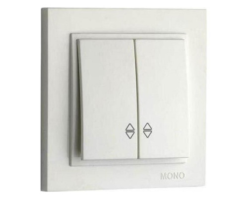 Выключатель проходной двухклавишный Mono Electric Despina 102-010023-111 Выключатель проходной двухклавишный Mono Electric Despina 102-010023-111
