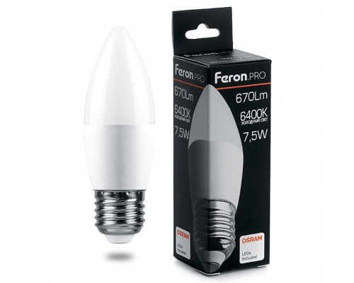Лампа светодиодная Feron LB-1307 E27 7.5Вт 6400K 38058 Лампа светодиодная Feron LB-1307 E27 7.5Вт 6400K 38058