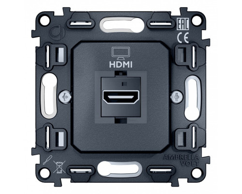 Механизм розетки HDMI Ambrella Volt Quant VM222 Механизм розетки HDMI Ambrella Volt Quant VM222