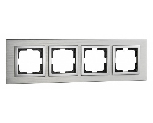 Рамка на 4 поста Mono Electric Style Aluminium 107-800000-163 Рамка на 4 поста Mono Electric Style Aluminium 107-800000-163