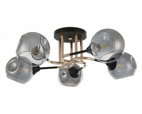 Потолочная люстра Arte Milano AMALFI-328419 328419/5 FG+BK Потолочная люстра Arte Milano AMALFI-328419 328419/5 FG+BK