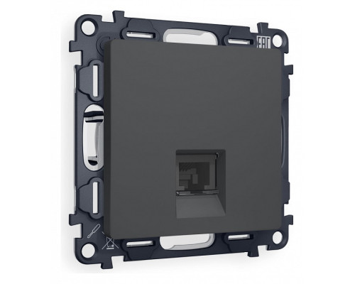 Розетка Ethernet RJ-45 и со шторками, без рамки Ambrella Volt Quant MA912010 Розетка Ethernet RJ-45 и со шторками, без рамки Ambrella Volt Quant MA912010