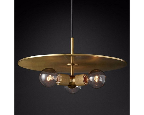 Подвесной светильник Imperiumloft Rh Utilitaire Disk Triple Pendant 40.2339 Подвесной светильник Imperiumloft Rh Utilitaire Disk Triple Pendant 40.2339