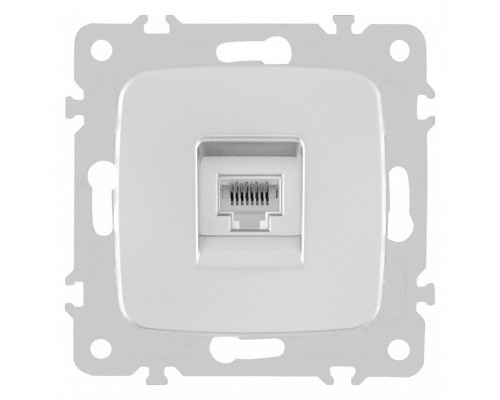 Розетка Ethernet RJ-45 без рамки Arte Milano am-205 205.45-1.silver Розетка Ethernet RJ-45 без рамки Arte Milano am-205 205.45-1.silver