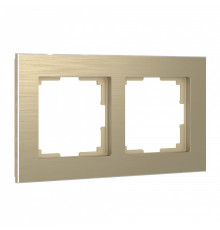 Рамка на 2 поста Werkel Aluminium (шампань) W0021711