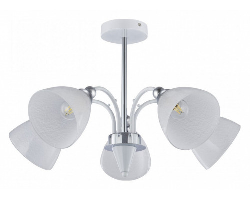Люстра на штанге Arte Milano Napoli-326008 326008/5 WH+CR Люстра на штанге Arte Milano Napoli-326008 326008/5 WH+CR