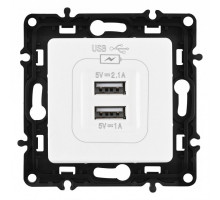 Розетка USB, без рамки Arte Milano am-217 217.46-1.white