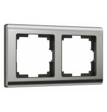 Рамка на 2 поста Werkel Metallic (глянцевый никель) W0021602
