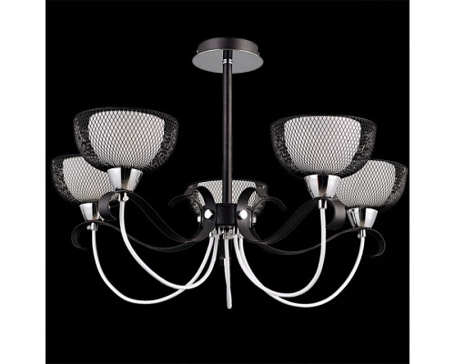 Люстра на штанге ILLUMICO IL8724-5CSQ-79 CR BK Люстра на штанге ILLUMICO IL8724-5CSQ-79 CR BK