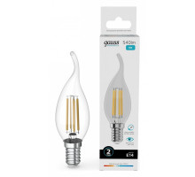 Лампа светодиодная Gauss Filament Elementary E14 8Вт 4100K 42128