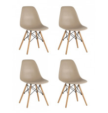 Набор из 4 стульев Eames