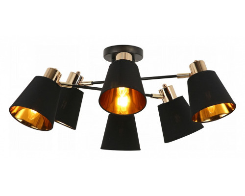 Люстра на штанге ILLUMICO Abelie IL6116-6COU-79 BK GD Abelie Люстра на штанге ILLUMICO Abelie IL6116-6COU-79 BK GD Abelie