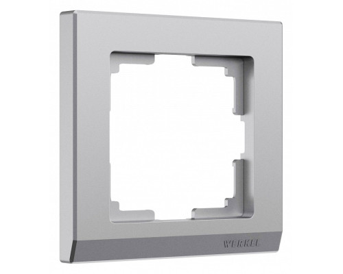 Рамка на 1 пост Werkel Stark (серебряный матовый) W0011865 Рамка на 1 пост Werkel Stark (серебряный матовый) W0011865