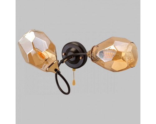 Бра Imex MD.4249 MD.4249-2-W-COFFEE+FGD Бра Imex MD.4249 MD.4249-2-W-COFFEE+FGD