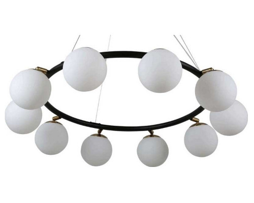 Подвесная люстра LUMINA DECO Modica LDP 6032-10 BK+MD Подвесная люстра LUMINA DECO Modica LDP 6032-10 BK+MD