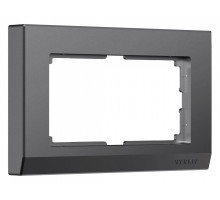 Рамка для двойной розетки Werkel Stark (графит матовый) W0081864