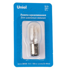 Лампа накаливания Uniel IL-F22 BA15d 15Вт K UL-00010984