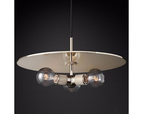 Подвесной светильник Imperiumloft Rh Utilitaire Disk Triple Pendant 40.2341 Подвесной светильник Imperiumloft Rh Utilitaire Disk Triple Pendant 40.2341